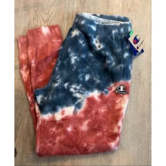 Champion Power Blend Jogger Style Sweat Pants Sz XXL Unisex Mens Tie Dye - Picture 1 of 10